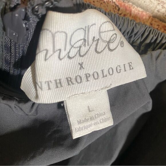 Mare Mare Anthropology Elegant Gray Romper with Square Neckline Size Large - Picture 6 of 6
